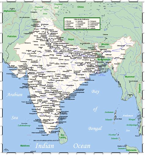 List of cities and towns in India .